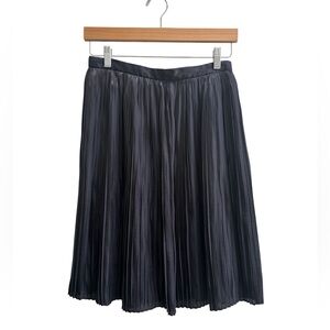 Tibi pleated silk skirt Size 4 A-Line Knee Length Midi Minimalist Designer